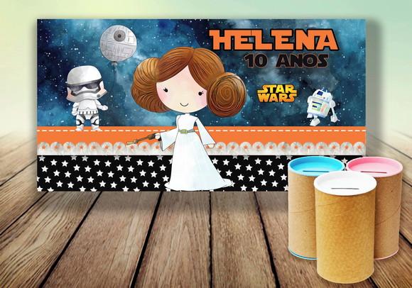 Rotulo para Cofrinho - Star Wars (digital)