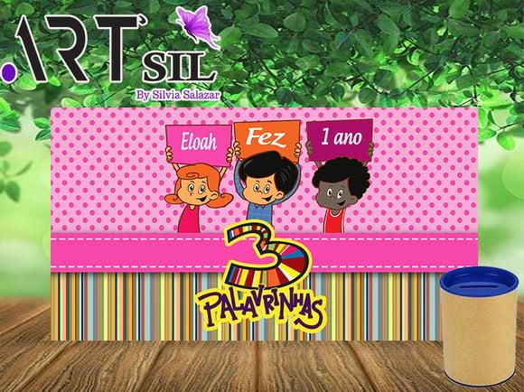 Rótulos para Cofrinho - 3 Palavrinhas (digital)