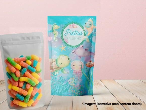 Saquinho Zip Lock (20x12) - Fundo do Mar