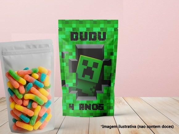 Saquinho Zip Lock (20x12) - Minecraft