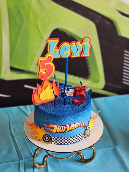 Topo de Bolo - Hot Wheels
