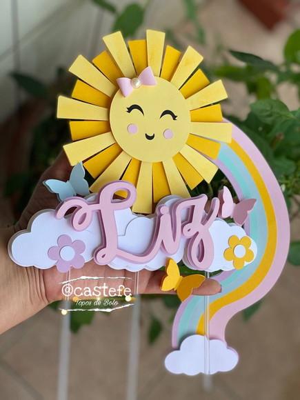 Topo de Bolo - Sunshine Menina