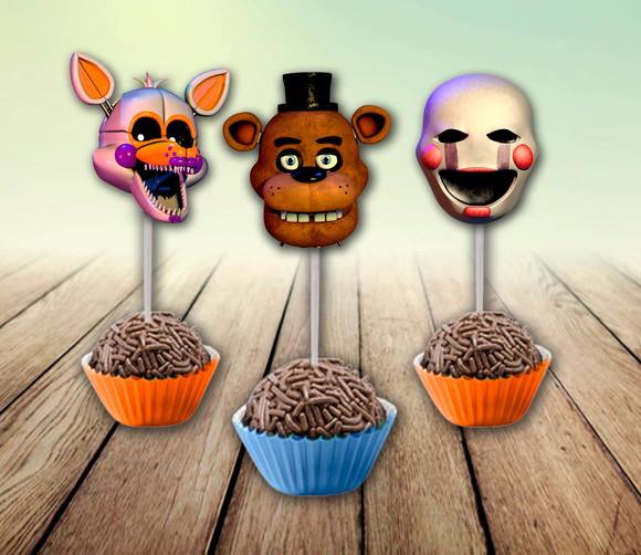 Topper de Docinho - Animatronics ( 50 Unidades)