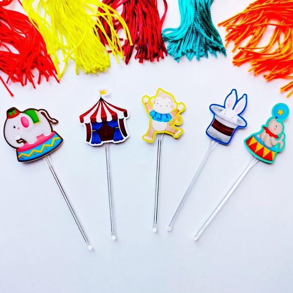 Topper de Docinho - Circo Animais