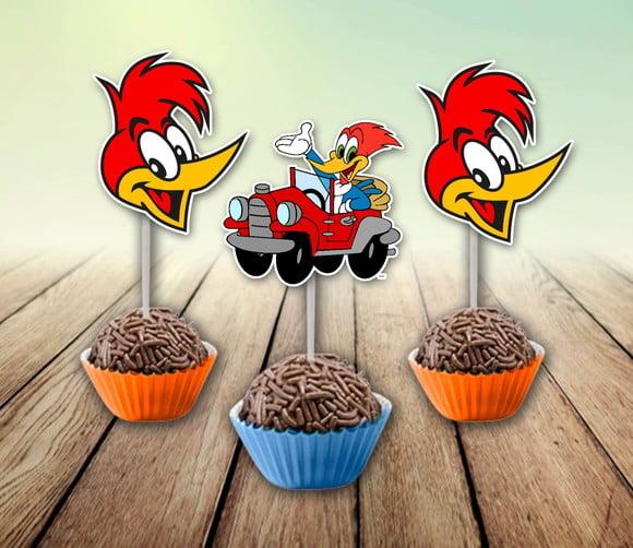 Topper de Docinho - Pica Pau ( 50 Unidades)