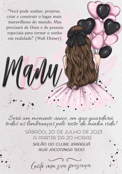 Convite Virtual - 15 Anos