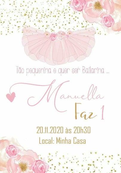 Convite Virtual - Bailarina 05