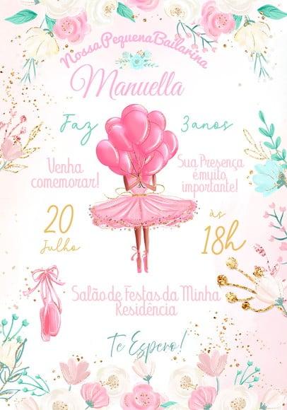 Convite Virtual - Bailarina 09