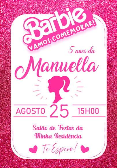 Convite Virtual - Barbie 02