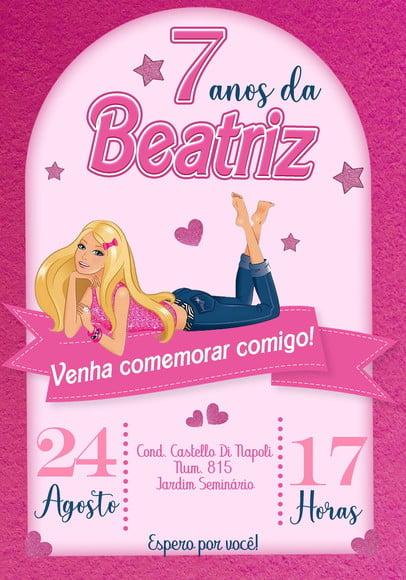Convite Virtual - Barbie 03