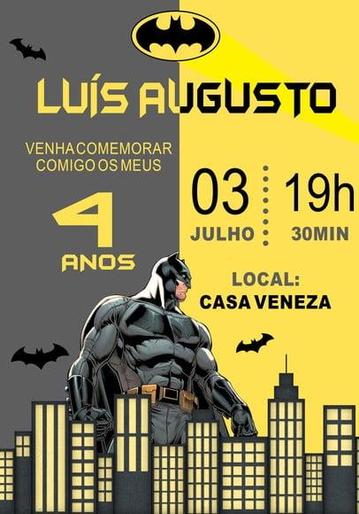 Convite Virtual - Batman 02