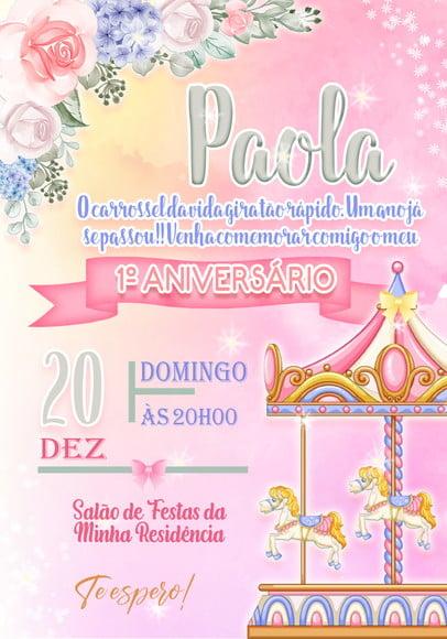 Convite Virtual - Carrossel Encantado 03