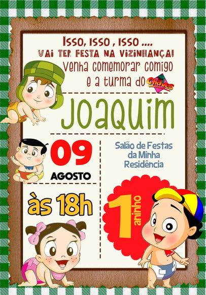 Convite Virtual - Chaves Baby