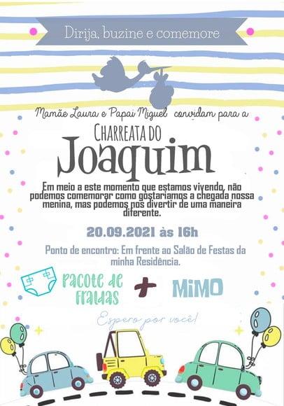 Convite Virtual - Charreata Cegonha