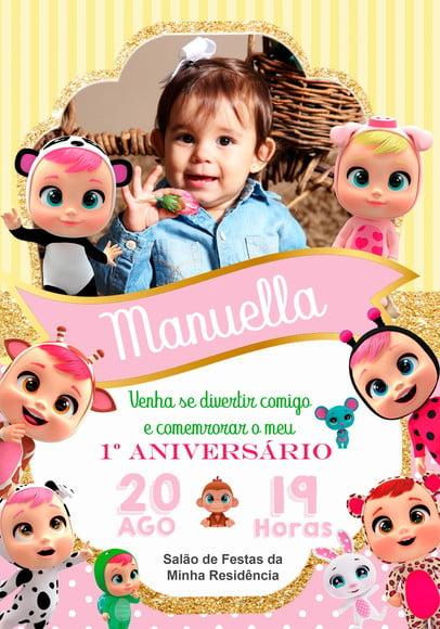 Convite Virtual - Cry Babies 02 (com Foto)