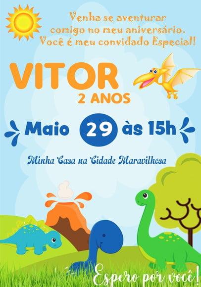 Convite Virtual - Dino Baby 10
