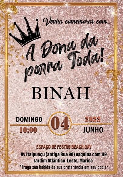 Convite Virtual - Dona da Porra Toda 02