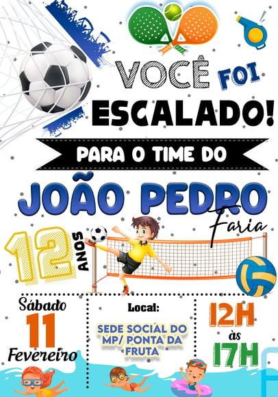 Convite Virtual - Esportes