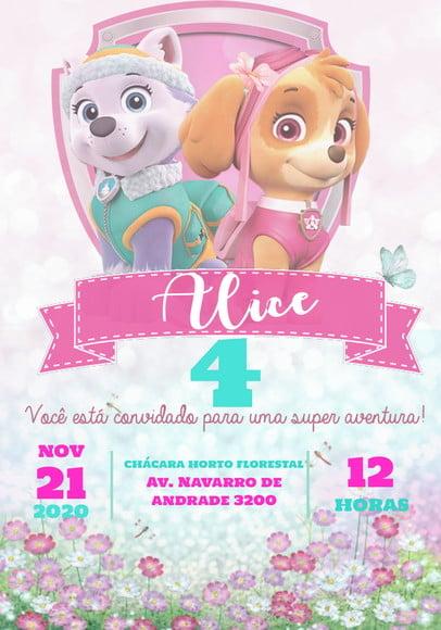 Convite Virtual - Everest e Skye 07