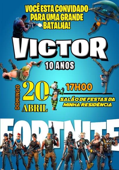 Convite Virtual - Fortnite 04