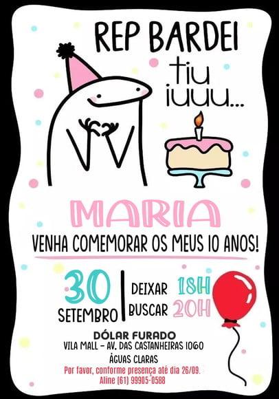 Convite Virtual - Flork Menina 03