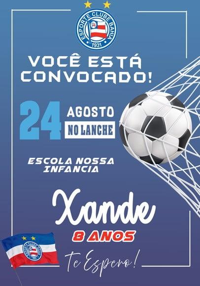 Convite Virtual - Futebol Bahia