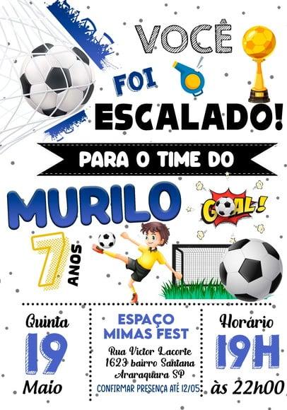 Convite Virtual - Futebol 01