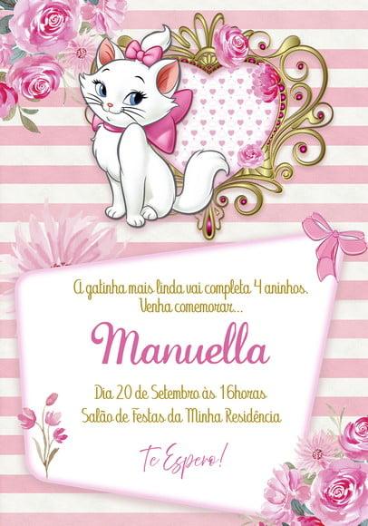 Convite Virtual - Gatinha Marie 02