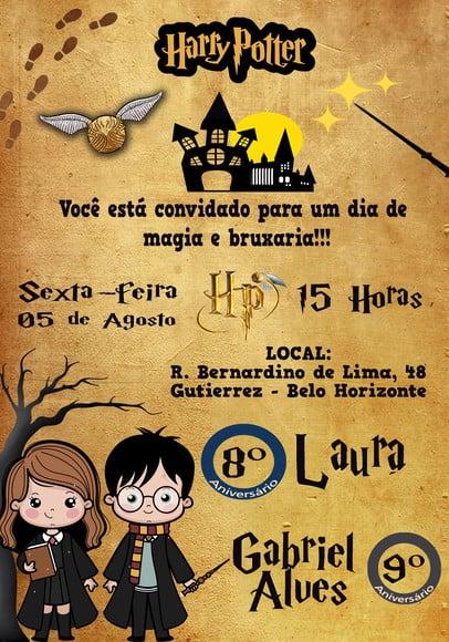 Convite Virtual - Harry Potter 03