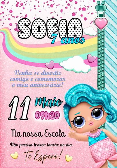 Convite Virtual - Lol Sereia