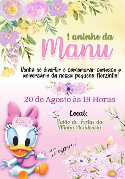 Convite Virtual - Margarida Baby
