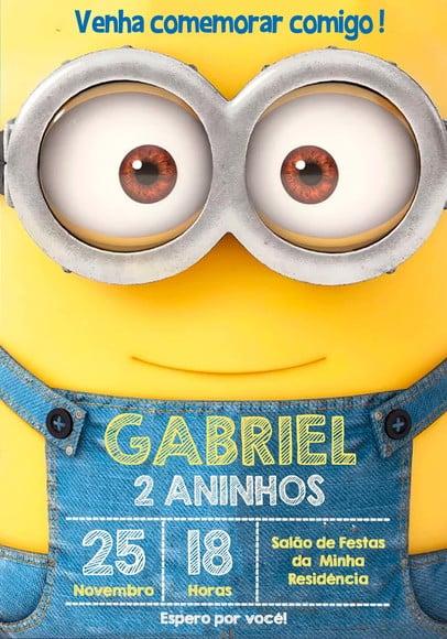 Convite Virtual - Minions 04