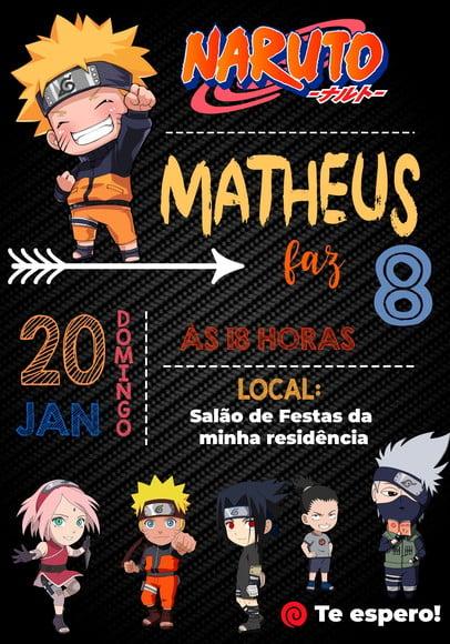 Convite Virtual - Naruto 03