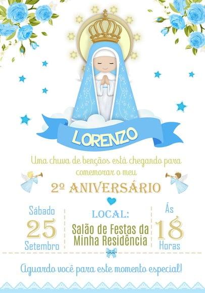 Convite Virtual - Nossa Senhora