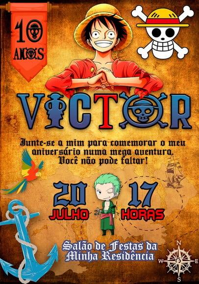 Convite Virtual - One Piece