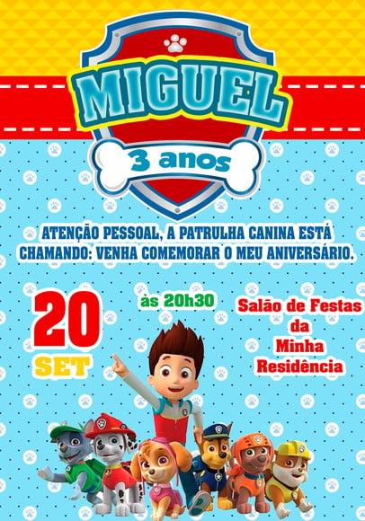 Convite Virtual - Patrulha Canina 05