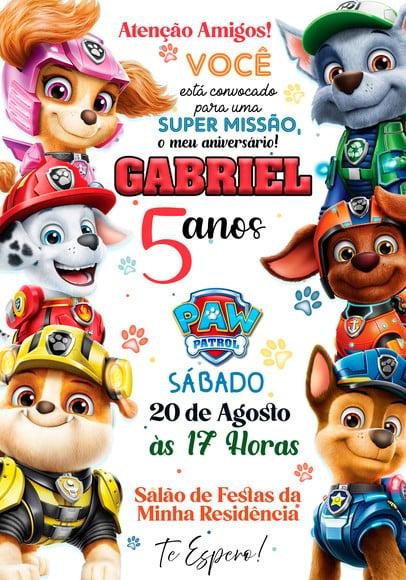 Convite Virtual - Patrulha Canina 05