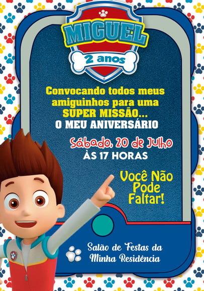 Convite Virtual - Patrulha Canina 06