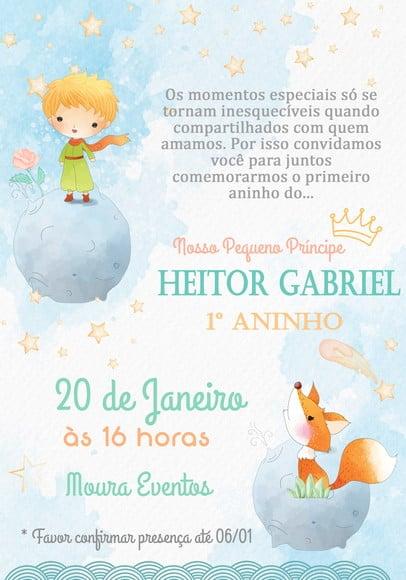 Convite Virtual - Pequeno Príncipe 03
