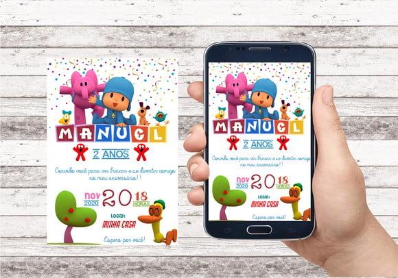 Convite Virtual - Pocoyo