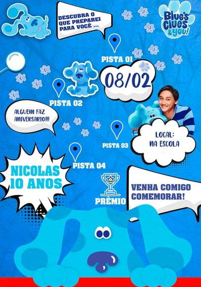 Convite Virtual - Pistas de Blue e Você
