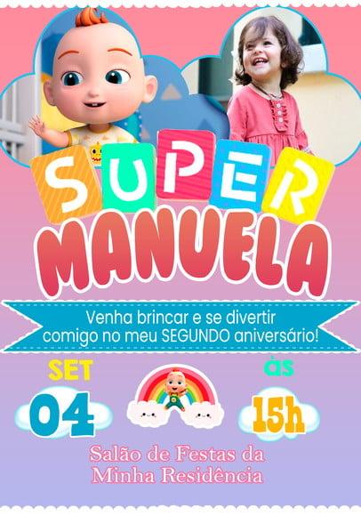 Convite Virtual - Super Jojo (com Foto)