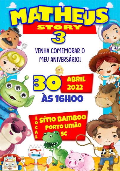 Convite Virtual - Toy Story Baby