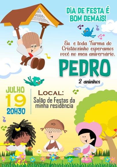 Convite Virtual - Turma do Cristãozinho