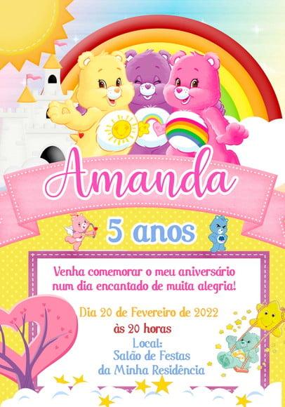 Convite Virtual - Ursinhos Carinhosos