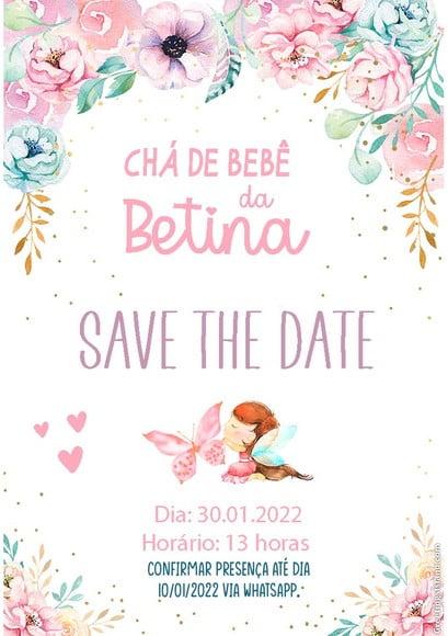 Convite Save The Date - Jardim Encantado 02