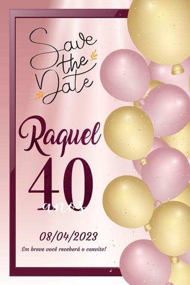 Convite Save The Date - sem Tema