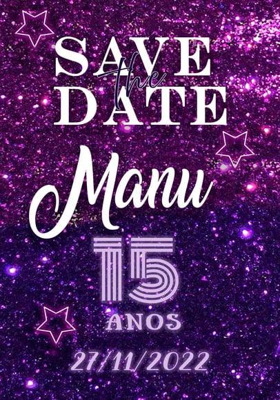 Convite Virtual - Save The Date Euphoria
