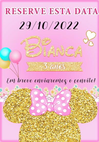 Convite Virtual Save The Date - Minie Rosa 02