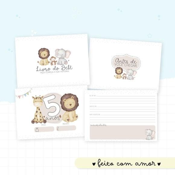 Livro do Bebê - Animais Cute Menino 04